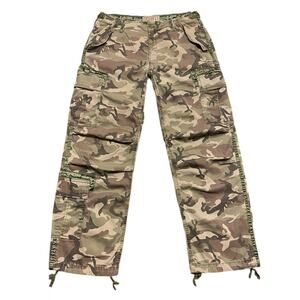 VTG Y2K 2000s grunge utility Abercrombie & Fitch baggy camo cargo pants